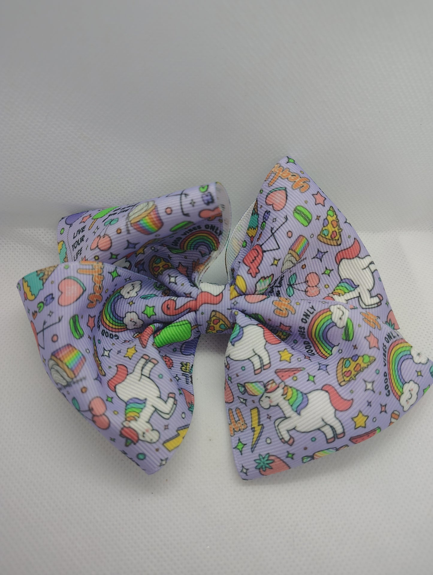 Purple Unicorns Hairbow