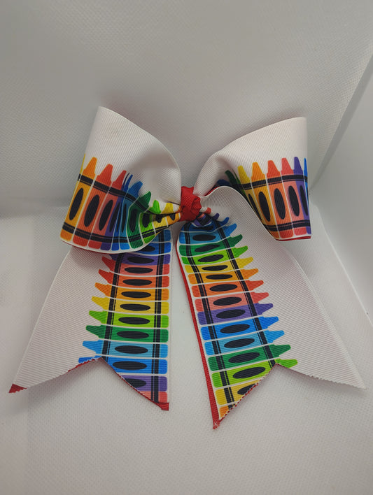 Crayons Hair Bow